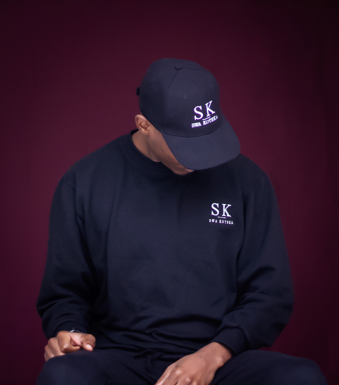 SK Black Baggy Sweatpants